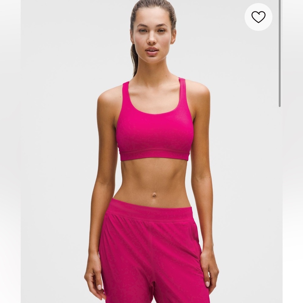 lululemon athletica Fuchsia Energy Bra - Medium Support